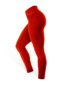 Brazilian Butt Push Up Pants Fitness - Red - AcaiBerryFashion 