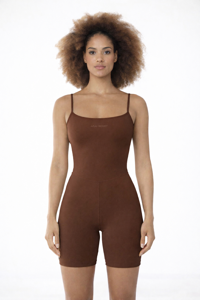 The Power Biker Jumpsuit – Acai Berry