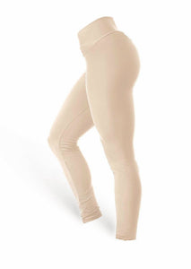 High Waist Leggings - Nude - AcaiBerryFashion 