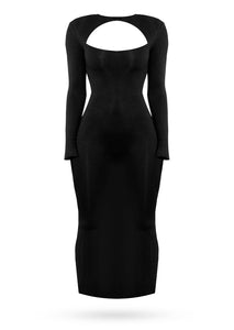 All About Midi Dress - Black - AcaiBerryFashion 