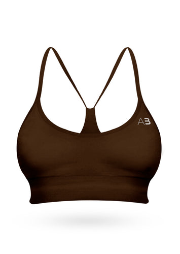 The Squat Sport Bra - Brown